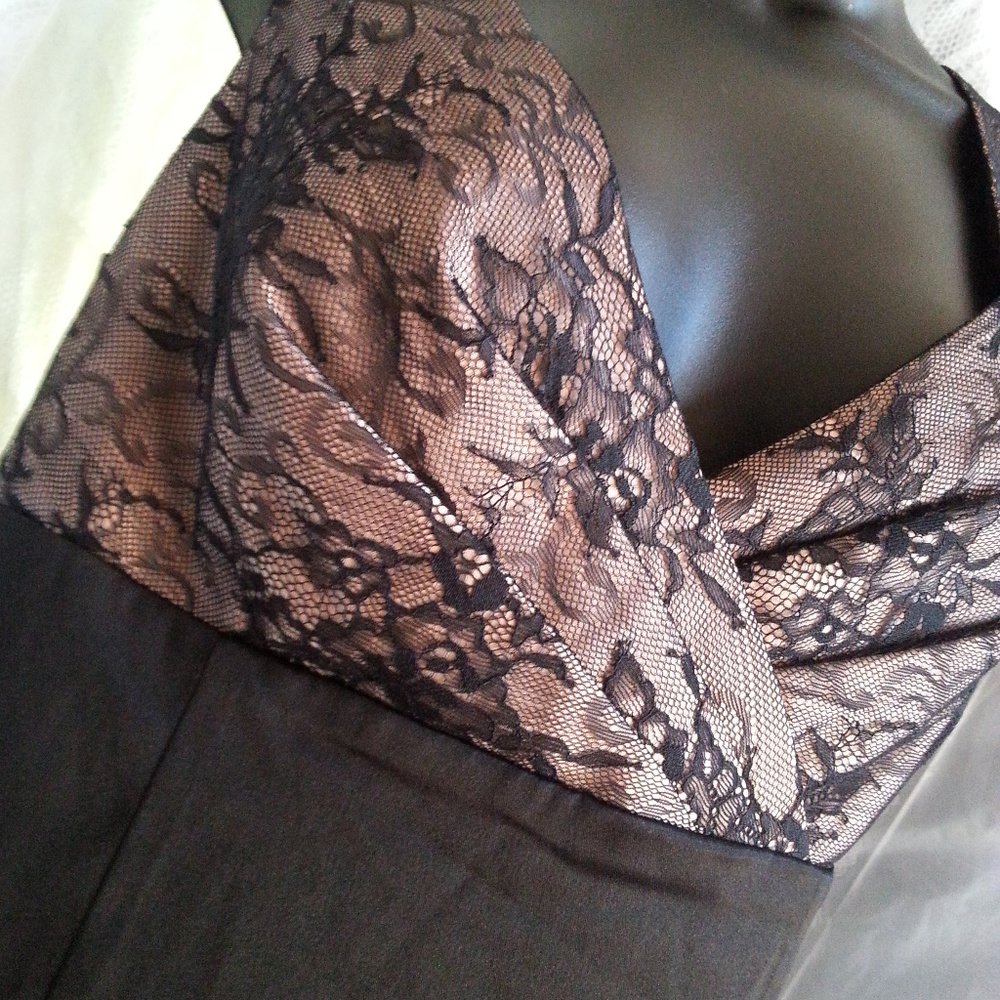 Allen B by Allen Schwartz Black Lace Dress NWT - Picture 3 of 4